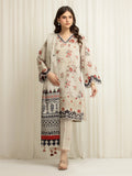 edenrobe Premium Embroidered Lawn Unstitched 3Pc Suit EWU6V1-33012