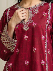 edenrobe Premium Festive Unstitched Lawn 3Pc Suit EWU6V1-33013