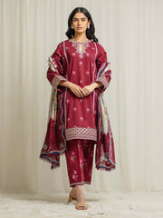edenrobe Premium Festive Unstitched Lawn 3Pc Suit EWU6V1-33013