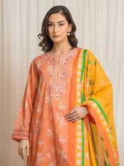 edenrobe Premium Festive Unstitched Lawn 3Pc Suit EWU6V1-33017