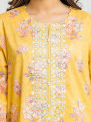 edenrobe Premium Festive Unstitched Lawn 3Pc Suit EWU6V1-33019