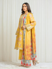 edenrobe Premium Festive Unstitched Lawn 3Pc Suit EWU6V1-33019