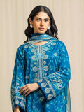 edenrobe Premium Embroidered Lawn Unstitched 3Pc Suit EWU6V1-33020