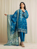 edenrobe Premium Embroidered Lawn Unstitched 3Pc Suit EWU6V1-33020