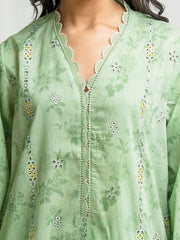 edenrobe Premium Embroidered Lawn Unstitched 3Pc Suit EWU6V1-33021