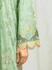 edenrobe Premium Embroidered Lawn Unstitched 3Pc Suit EWU6V1-33021