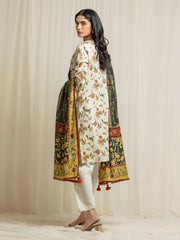 edenrobe Premium Festive Unstitched Lawn 3Pc Suit EWU6V1-33022