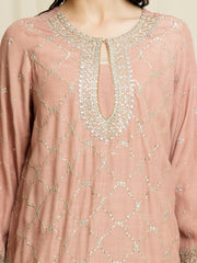 edenrobe Premium Unstitched Embroidered Silk 3Pc Suit EWU6V16-32095