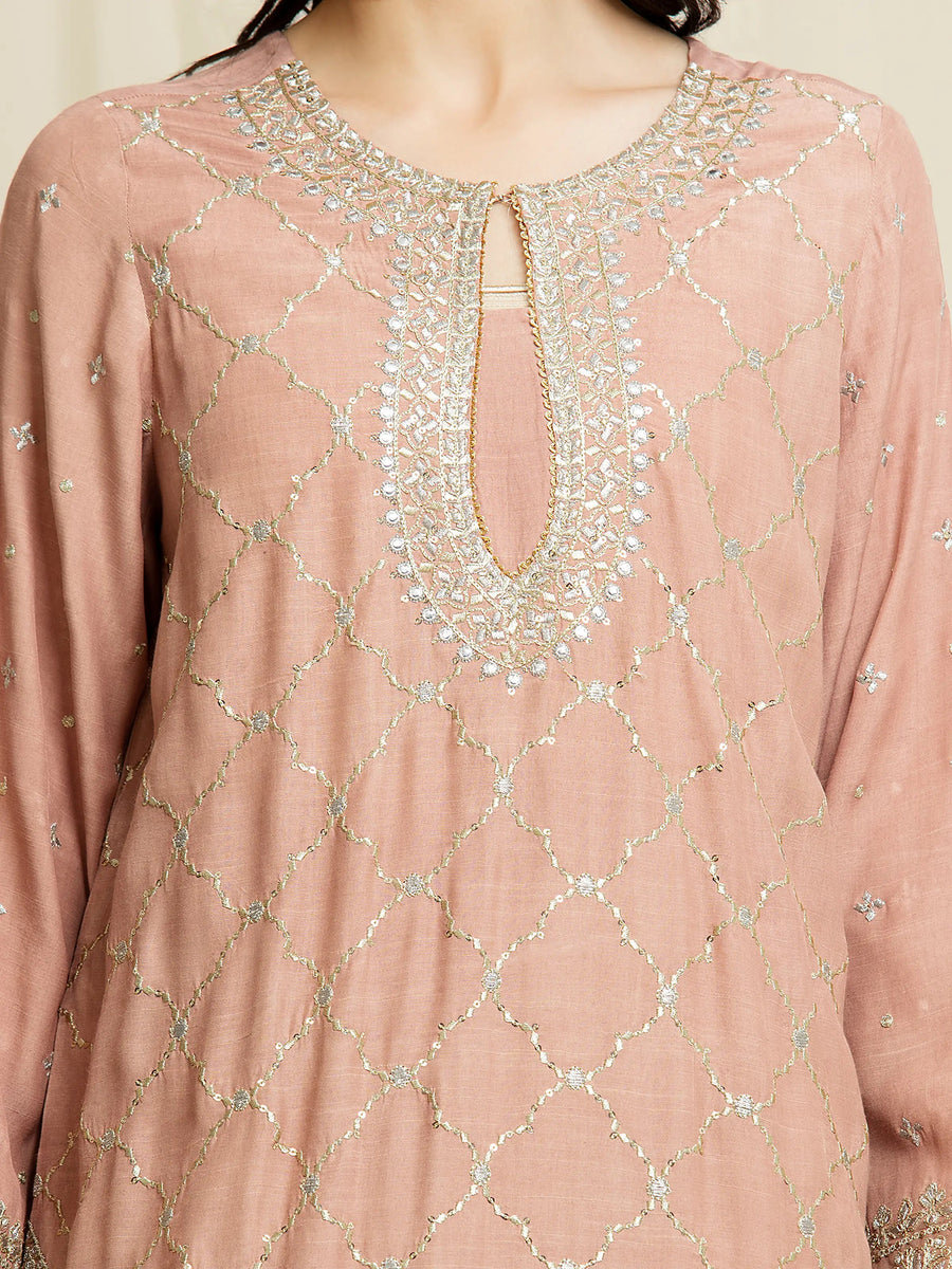 edenrobe Premium Unstitched Embroidered Silk 3Pc Suit EWU6V16-32095