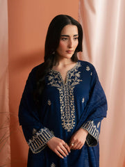 edenrobe Festive Unstitched Embroidered Silk 3Pc Suit EWU6V16-32096