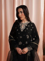 edenrobe Premium Unstitched Embroidered Silk 3Pc Suit EWU6V16-32099