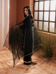 edenrobe Premium Unstitched Embroidered Silk 3Pc Suit EWU6V16-32099
