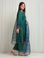 edenrobe Premium Unstitched Embroidered Silk 3Pc Suit EWU6V16-33531