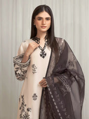 edenrobe Premium Unstitched Embroidered Silk 3Pc Suit EWU6V16-33533