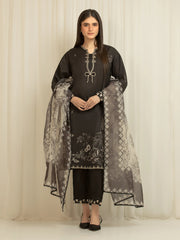 edenrobe Festive Unstitched Embroidered Silk 3Pc Suit EWU6V16-33536