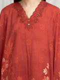 edenrobe Premium Unstitched Embroidered Silk 3Pc Suit EWU6V16-33537