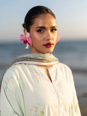 edenrobe Premium Unstitched Embroidered Cambric 3Pc Suit EWU6V2-33445