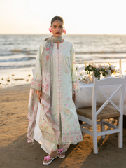 edenrobe Premium Unstitched Embroidered Cambric 3Pc Suit EWU6V2-33445