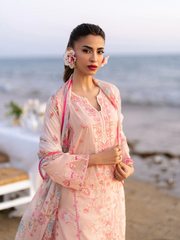 edenrobe Premium Embroidered Lawn Unstitched 3Pc Suit EWU6V2-33447