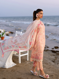 edenrobe Premium Embroidered Lawn Unstitched 3Pc Suit EWU6V2-33447