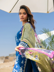 edenrobe Premium Unstitched Embroidered Cambric 3Pc Suit EWU6V2-33448
