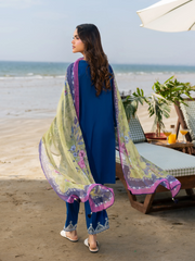 edenrobe Premium Unstitched Embroidered Cambric 3Pc Suit EWU6V2-33448