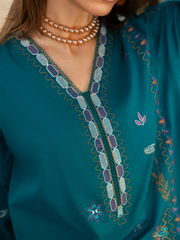 edenrobe Premium Unstitched Embroidered Cambric 3Pc Suit EWU6V2-33450