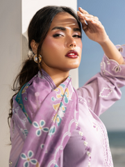 edenrobe Premium Unstitched Embroidered Cambric 3Pc Suit EWU6V2-33451