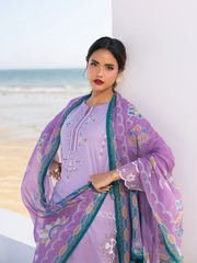 edenrobe Premium Unstitched Embroidered Cambric 3Pc Suit EWU6V2-33451