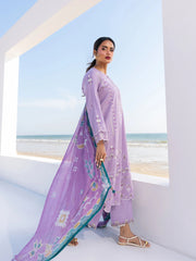 edenrobe Premium Unstitched Embroidered Cambric 3Pc Suit EWU6V2-33451