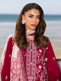 edenrobe Premium Unstitched Embroidered Cambric 3Pc Suit EWU6V2-33452