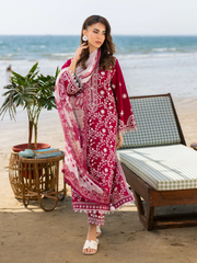 edenrobe Premium Unstitched Embroidered Cambric 3Pc Suit EWU6V2-33452
