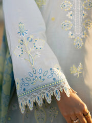edenrobe Premium Unstitched Embroidered Cambric 3Pc Suit EWU6V2-33454