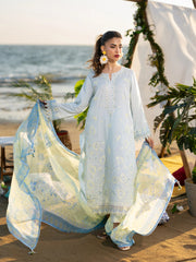 edenrobe Premium Unstitched Embroidered Cambric 3Pc Suit EWU6V2-33454