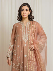 edenrobe Festive Unstitched Embroidered Munar 3Pc Suit EWU6V21-32060