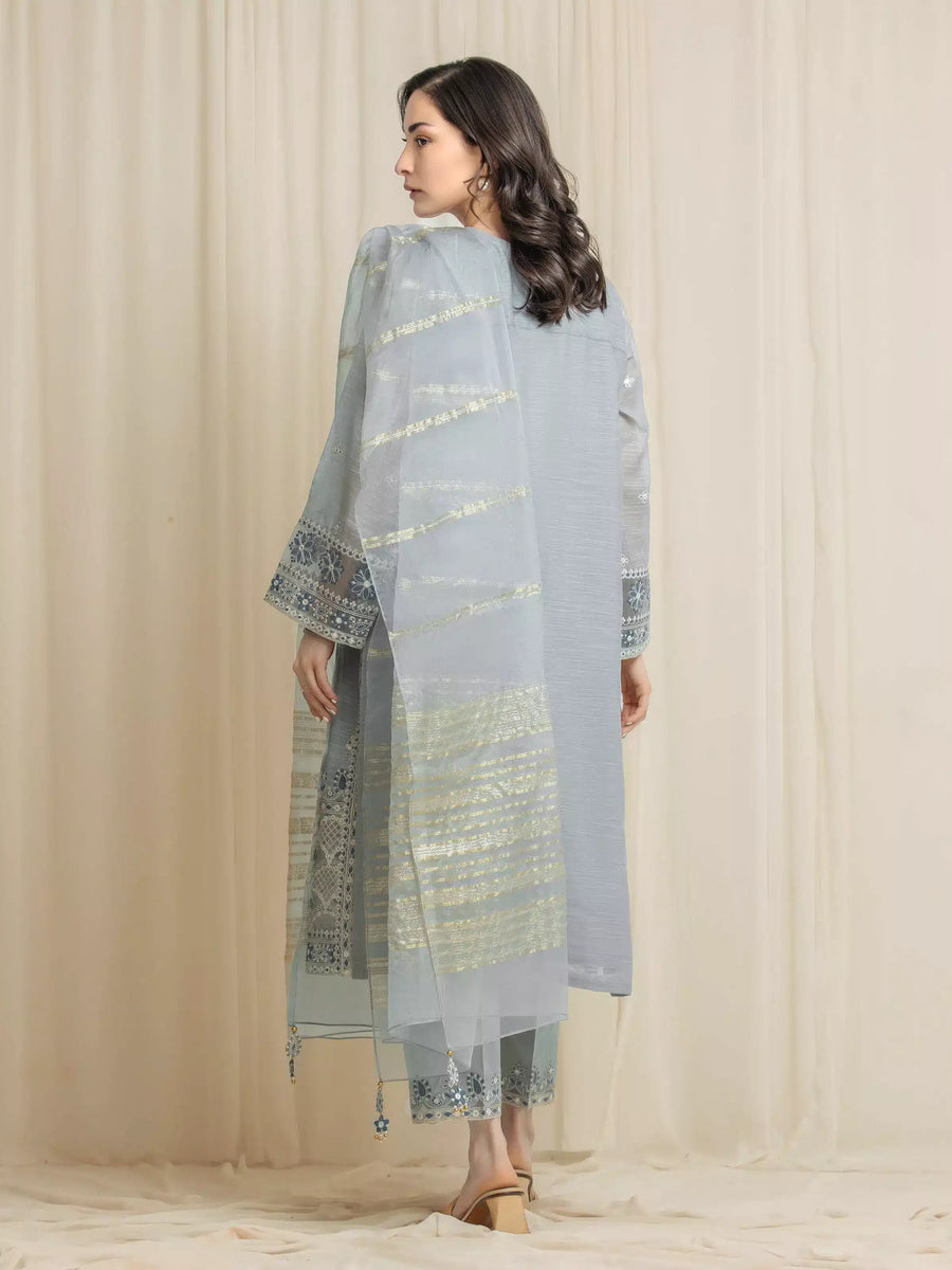 edenrobe Festive Unstitched Embroidered Munar 3Pc Suit EWU6V21-32061