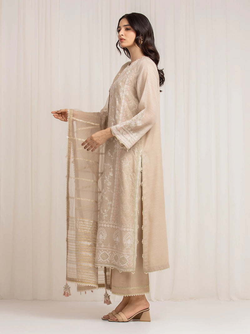 edenrobe Premium Festive Unstitched Munar 3Pc Suit EWU6V21-32062