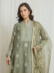 edenrobe Premium Festive Unstitched Munar 3Pc Suit EWU6V21-32063