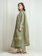 edenrobe Premium Festive Unstitched Munar 3Pc Suit EWU6V21-32063