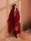 edenrobe Festive Unstitched Embroidered Karandi 3Pc Suit EWU6V22-32091
