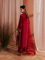 edenrobe Festive Unstitched Embroidered Karandi 3Pc Suit EWU6V22-32091