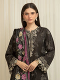 edenrobe Premium Embroidered Zari Lawn Unstitched 3Pc Suit EWU6V23-33401