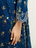 edenrobe Premium Embroidered Zari Lawn Unstitched 3Pc Suit EWU6V23-33404