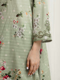 edenrobe Premium Embroidered Zari Lawn Unstitched 3Pc Suit EWU6V23-33405
