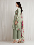 edenrobe Premium Embroidered Zari Lawn Unstitched 3Pc Suit EWU6V23-33405