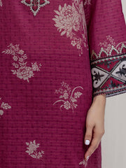 edenrobe Premium Embroidered Zari Lawn Unstitched 3Pc Suit EWU6V23-33407