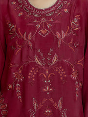 edenrobe Premium Unstitched Embroidered Silk 3Pc Suit EWU6V24-32102