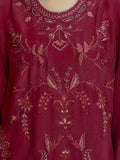 edenrobe Premium Unstitched Embroidered Silk 3Pc Suit EWU6V24-32102