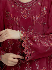 edenrobe Premium Unstitched Embroidered Silk 3Pc Suit EWU6V24-32102