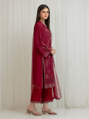 edenrobe Premium Unstitched Embroidered Silk 3Pc Suit EWU6V24-32102